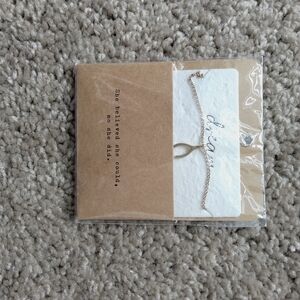 Mud Pie Silver Wishbone Pendant